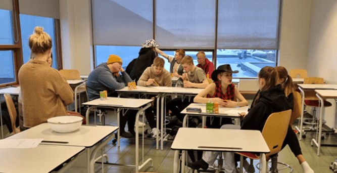 Frá samráði við börn í skipulagsvinnu fyrir nýtt hverfi í Kópavogi.