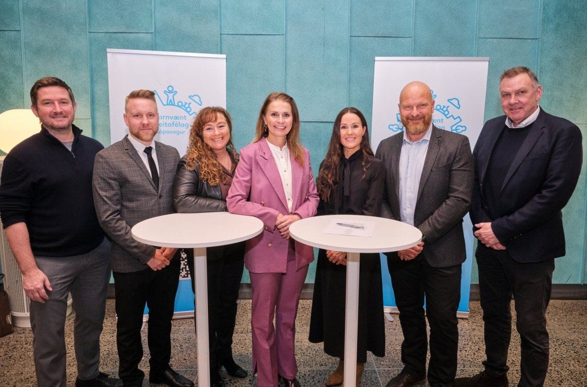 Frá vinstri: Victor Berg Guðmundsson, Jakob Sindri Þórsson, Anna Birna Snæbjörnsdóttir, Ásdís Krist…