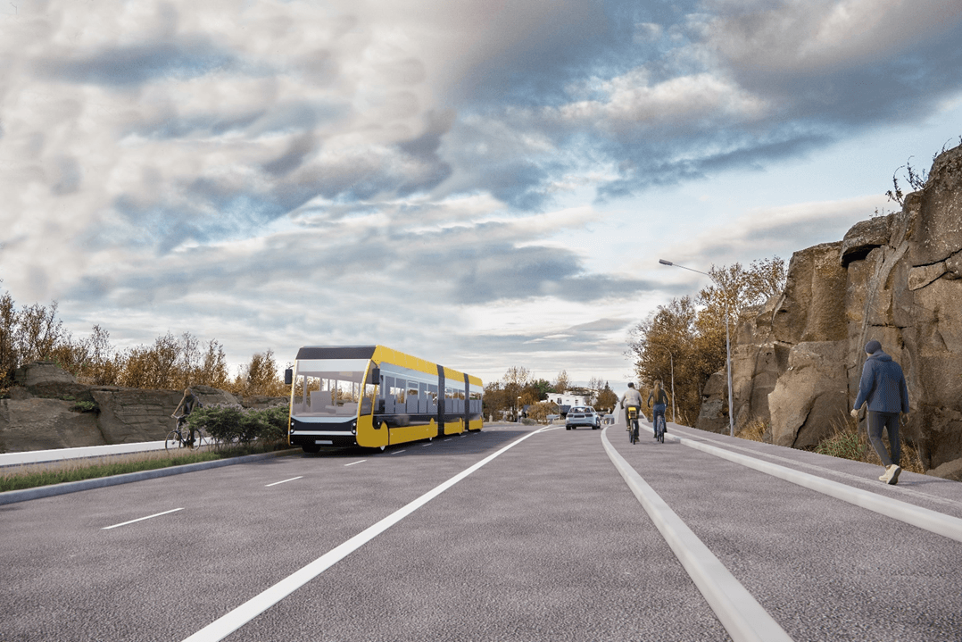 Fyrsti áfangi Borgarlínu liggur meðal annars um Borgarholtsbraut.