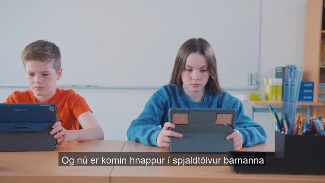 Myndband um tilkynningarhnapp