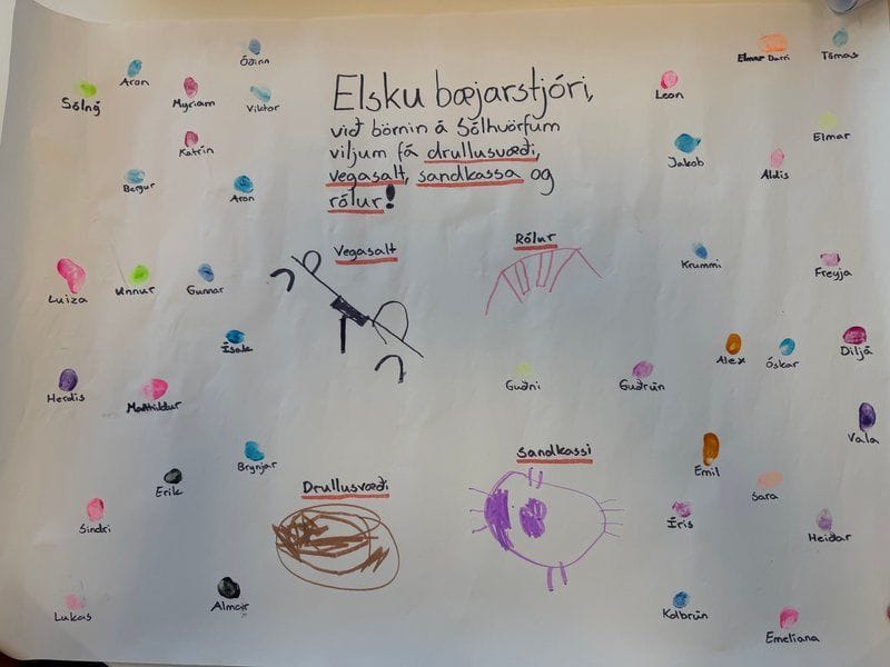 Óskalisti barna á Sólhvörfum.