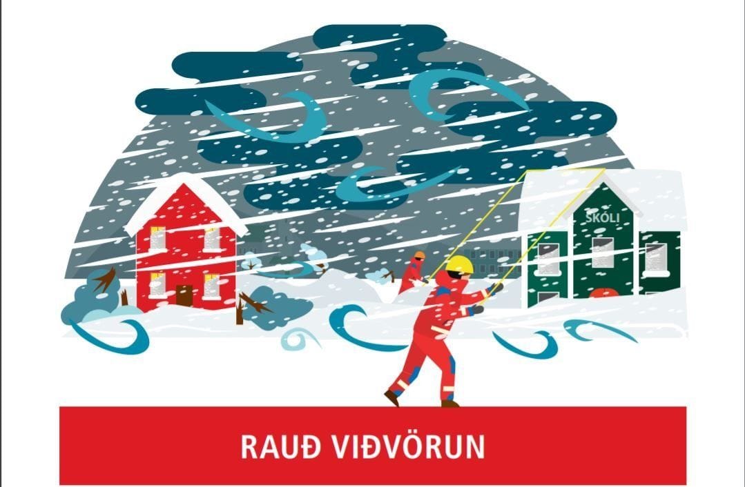 Rauð viðvörun.