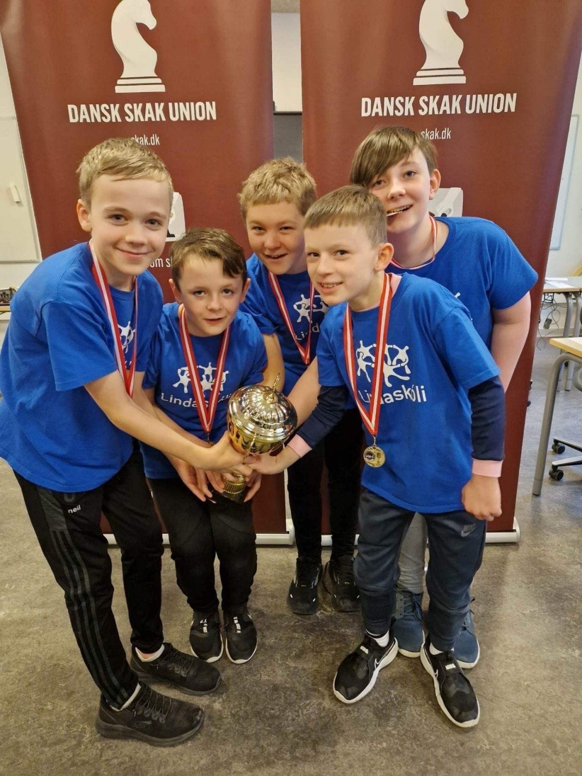 Sveit Lindaskóla varð Norðurlandameistari í skák.