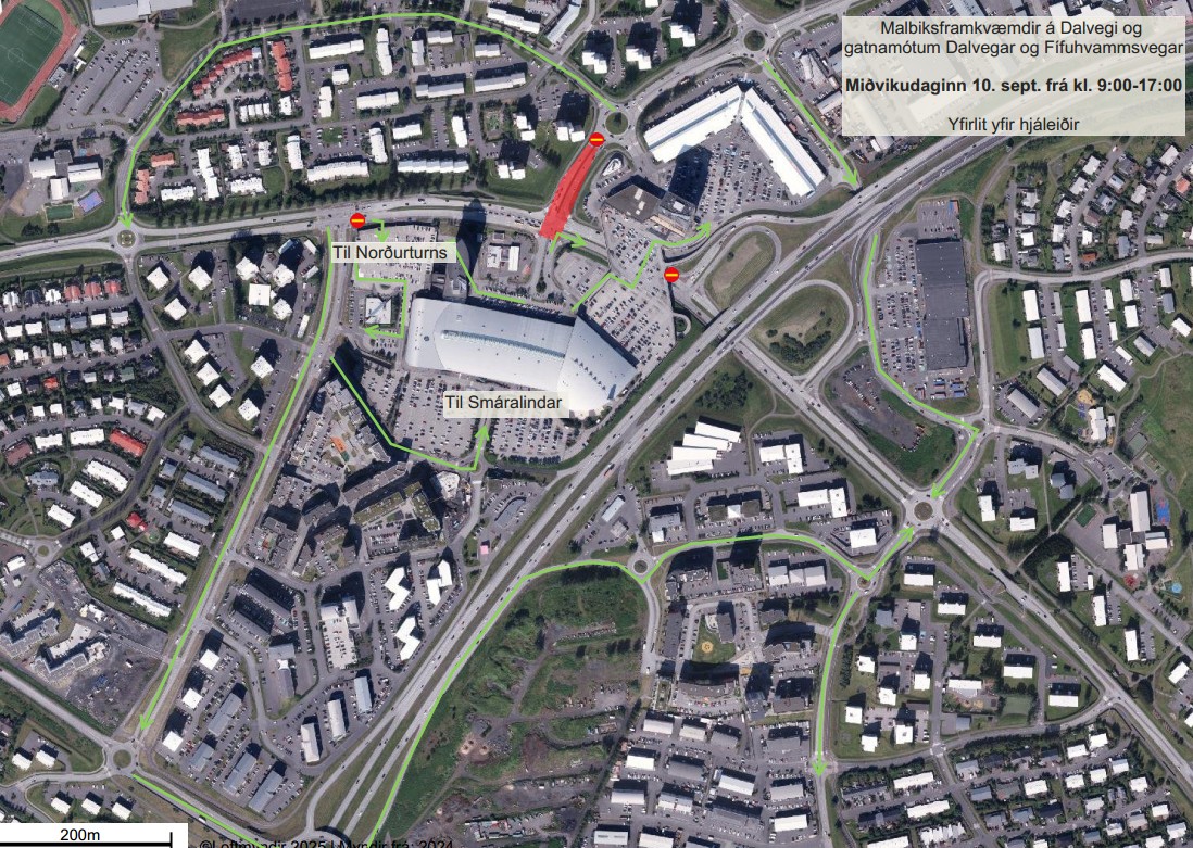 Hjáleiðir vegna lokunar Hjáleiðir vegna lokunar