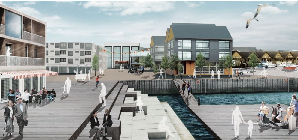 Mynd úr verðlaunatilllögunni Spot on Kársnes, sem var hlutskörpust í alþjóðlegri hugmyndasamkeppni …