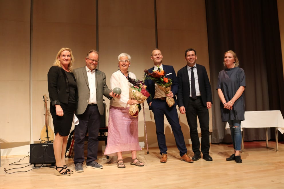 Ásgeir Ásgeirsson bæjarlistamaður Kópavogs 2016 og Kristín Þorkelsdóttir heiðurslistamaður 2016 ása…