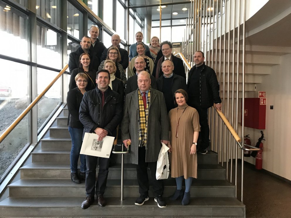 Bæjarstjórn Runavíkur í heimsókn í Kópavogi.