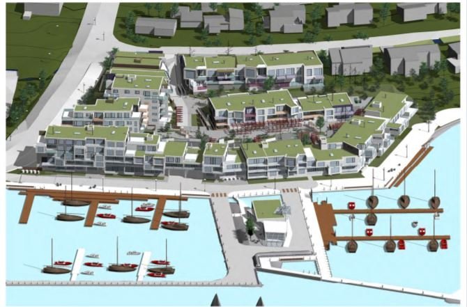 Úr vinnslutillögu á Kársnesi.