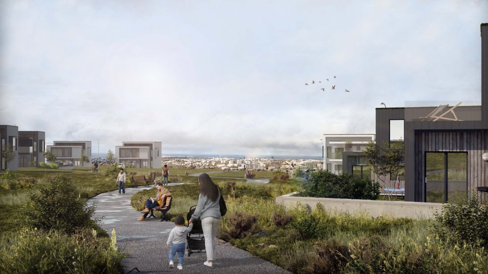 Úr tillögu að breyttu deiliskipulagi.