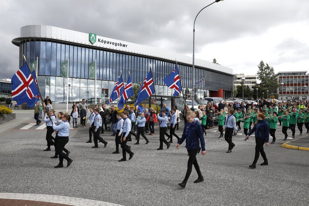 Hátíðarhöld í Kópavogi.