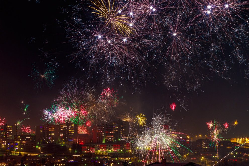 Áramót í Kópavogi.