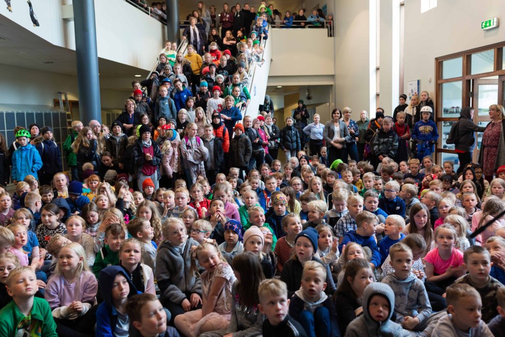 Skólasetning í Salaskóla.