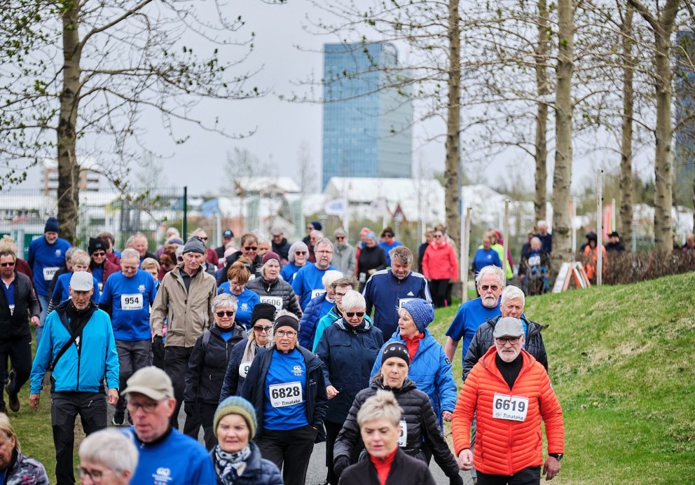 Götugangan í Kópavogi er vinsæll viðburður fyrir 60 ára og eldri.