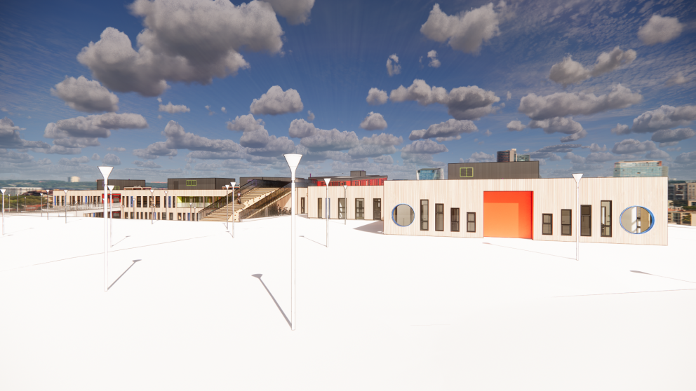 Hönnunarstjóri hönnunarteymisins að nýjum Kársnesskóla var Jón Ólafur Ólafsson arkitekt.