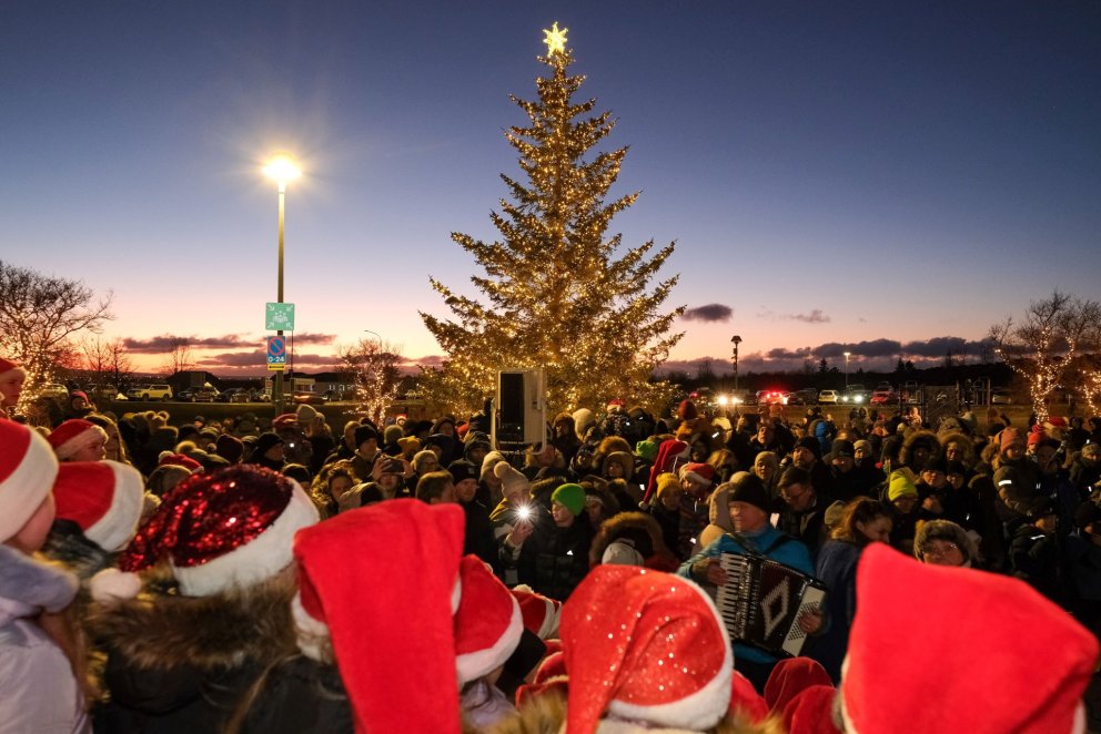Jólaleg stemning á Aðventuhátíð Kópavogs 2024.