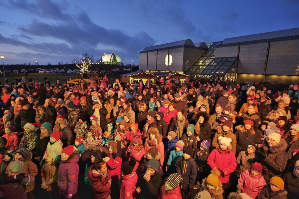 Gestir á Aðventuhátíð Kópavogs.