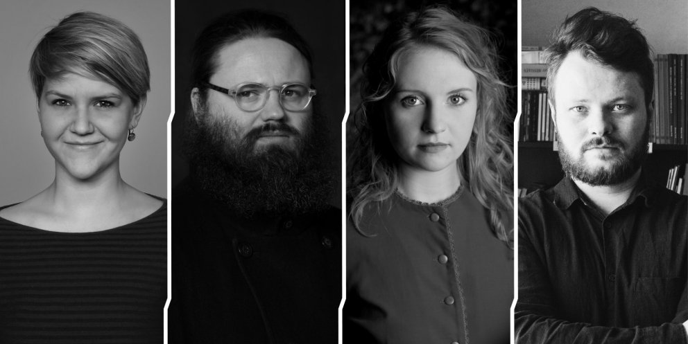 Tónskáldin Ásbjörg Jónsdóttir, Sigurður Árni Jónsson, Gunnar Karel Másson og María Huld Markan Sigf…