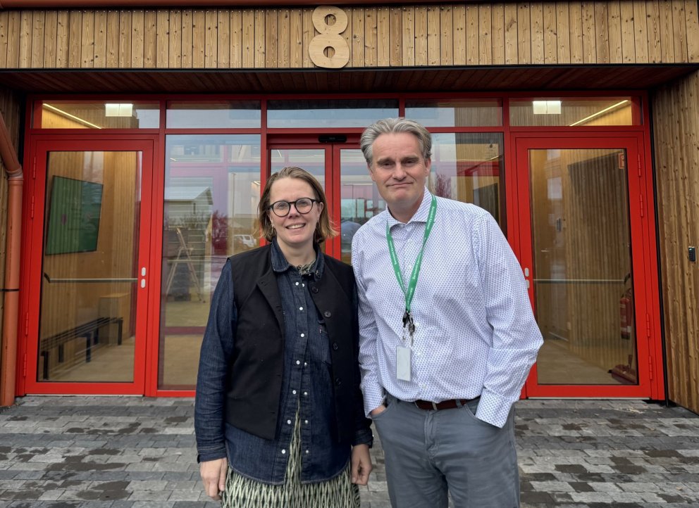 Gerður Magnúsdóttir skólastjóri og Guðbjartur Ólason aðstoðarskólastjóri.