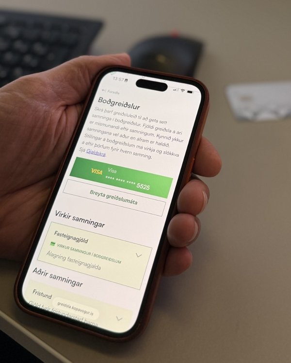 Íbúar Kópavogs geta nú skráð boðgreiðslur rafrænt