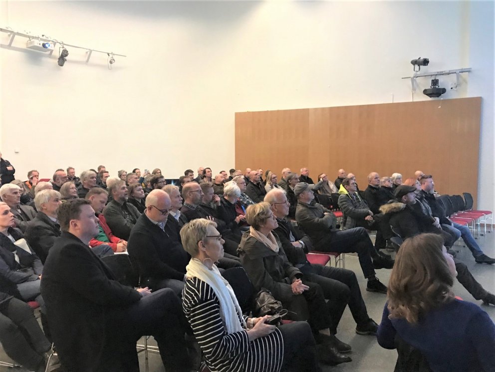 Frá fundi um endurskoðun Aðalskipulags Kópavogs í Hörðuvallaskóla 2. apríl 2019.