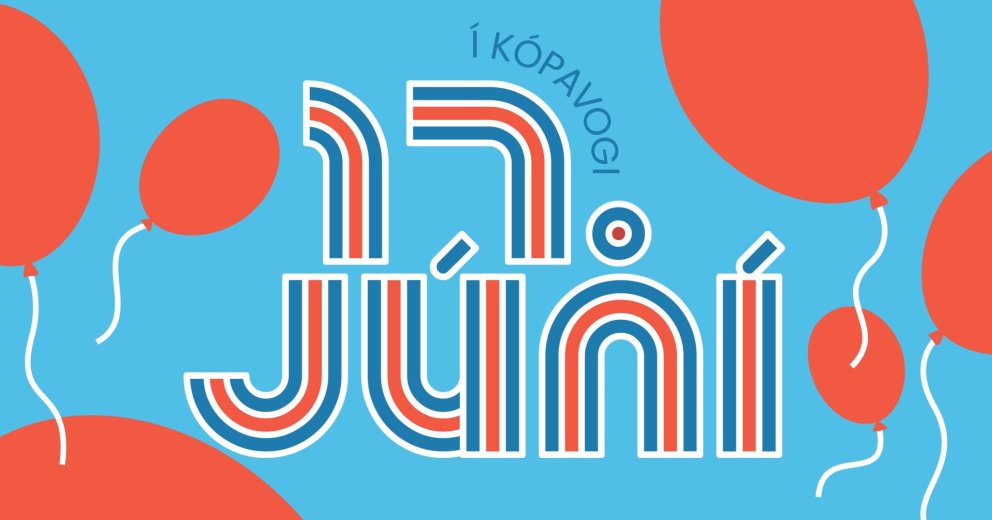 Skrúðganga er fastur liður hátíðarhalda á 17.júní í Kópavogi.