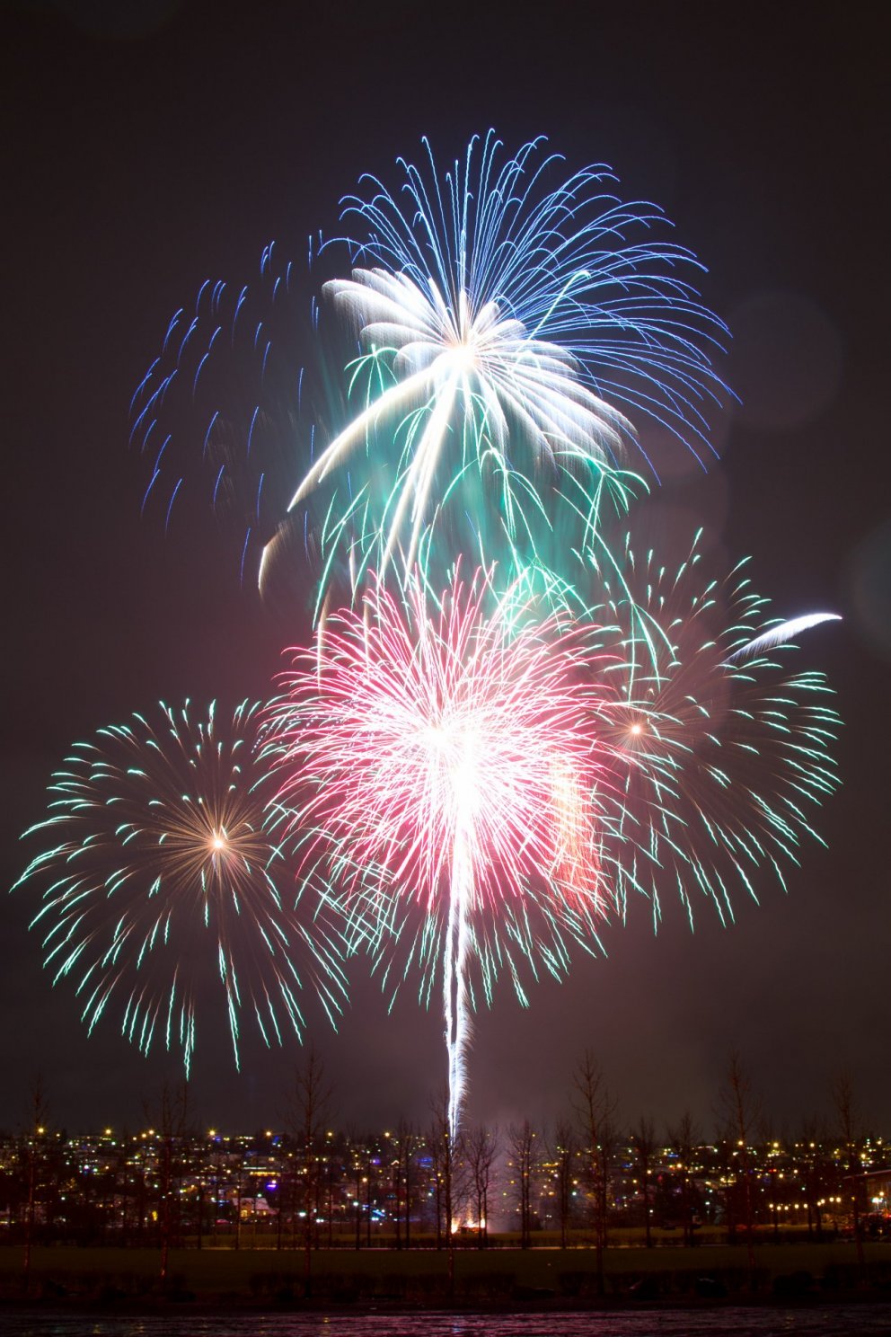 Flugeldasýningin í Kópavogi.