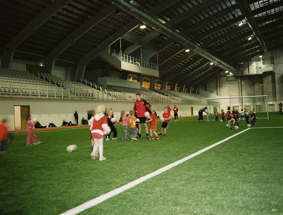 Frá æfingu í Kórnum.