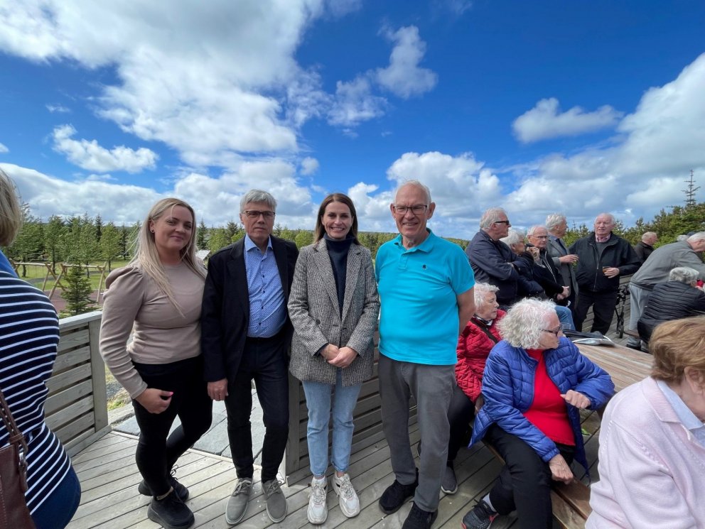 Tinna Rós Finnbogadóttir, forstöðumaður félagsmiðstöðva eldri borgara, Þröstur Magnússon, formaður …