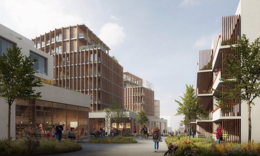 Skýringarmynd að Hamraborgarsvæði eftir breytingar.