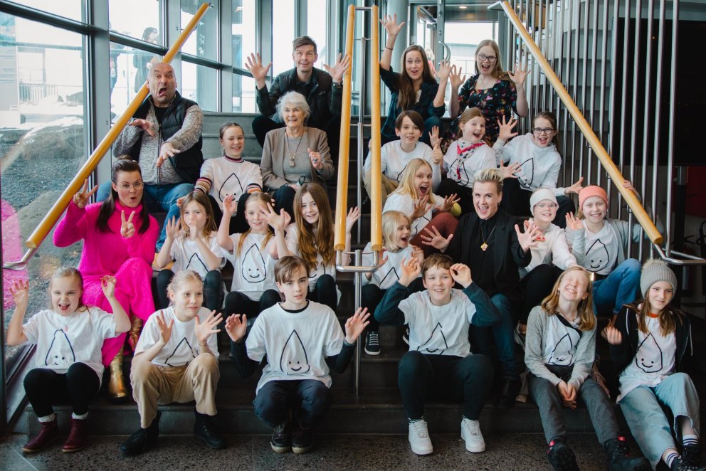 Börn og fullorðnir ræddu málin á Vatnsdroparáðstefnu.