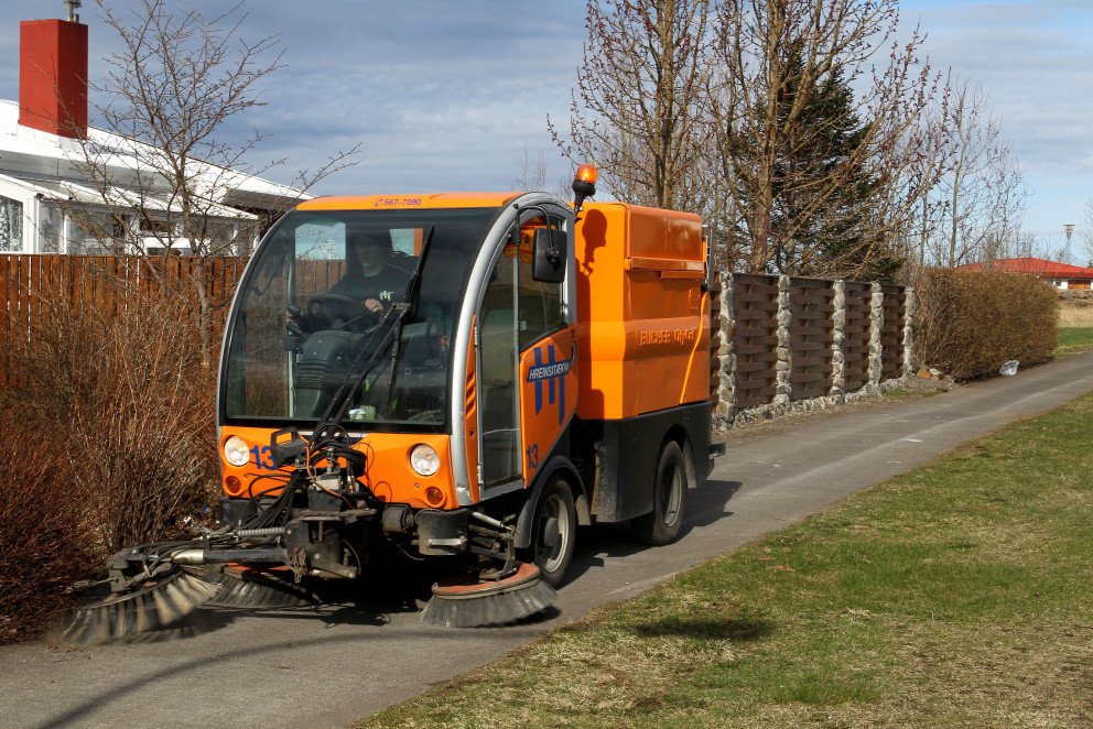 Stígasópun í Kópavogi.