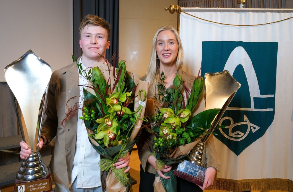 Dagur Kári Ólafsson fimleikamaður úr Gerplu og Birta Georgsdóttir knattspyrnukona úr Breiðabliki vo&hellip;