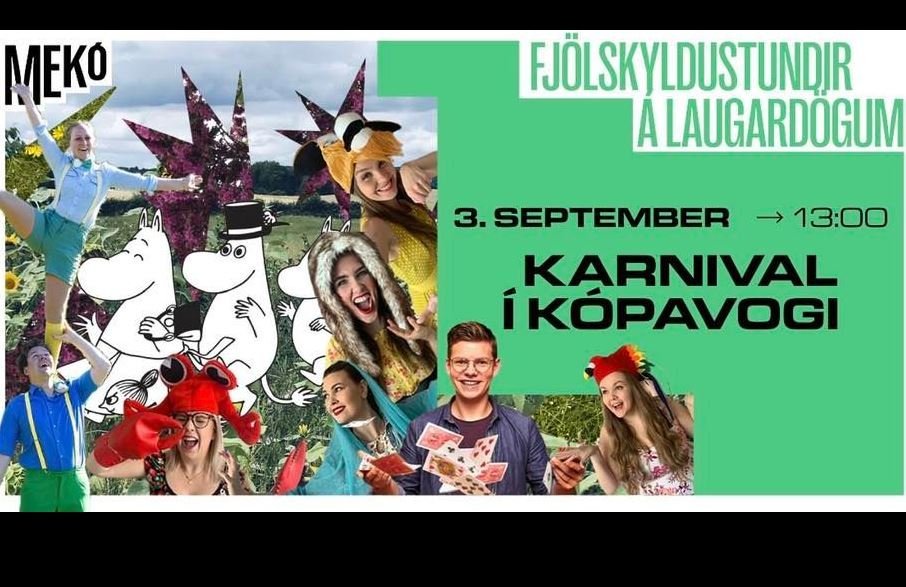 Karnival í Kópavogi 3.september.