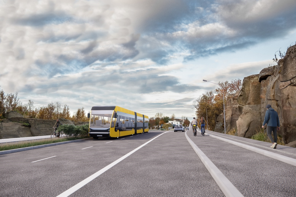 Fyrsti áfangi Borgarlínu liggur meðal annars um Borgarholtsbraut.