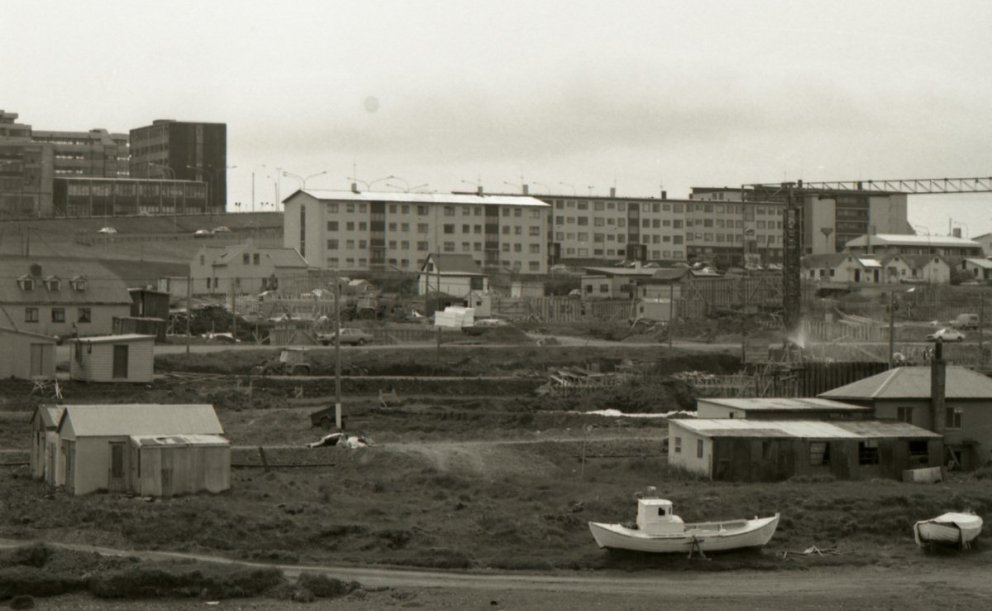 Ýmislegt hefur breyst á Kársnesi síðast myndin var tekin.