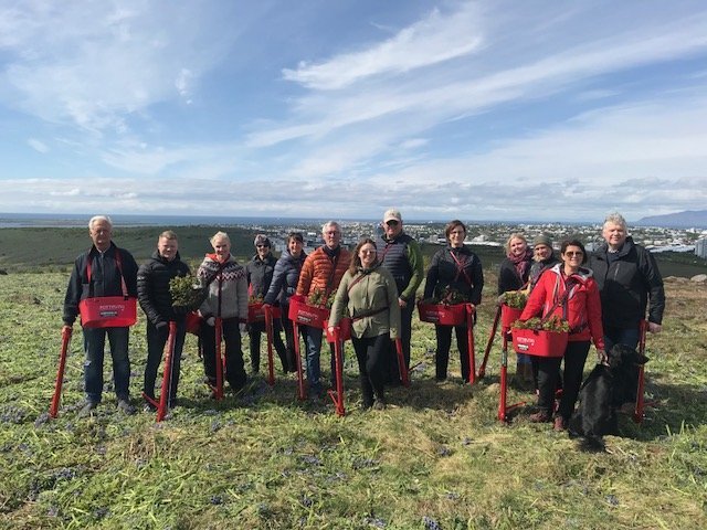 Skipulagsráð og starfsfólk kolefnisjafnar.
