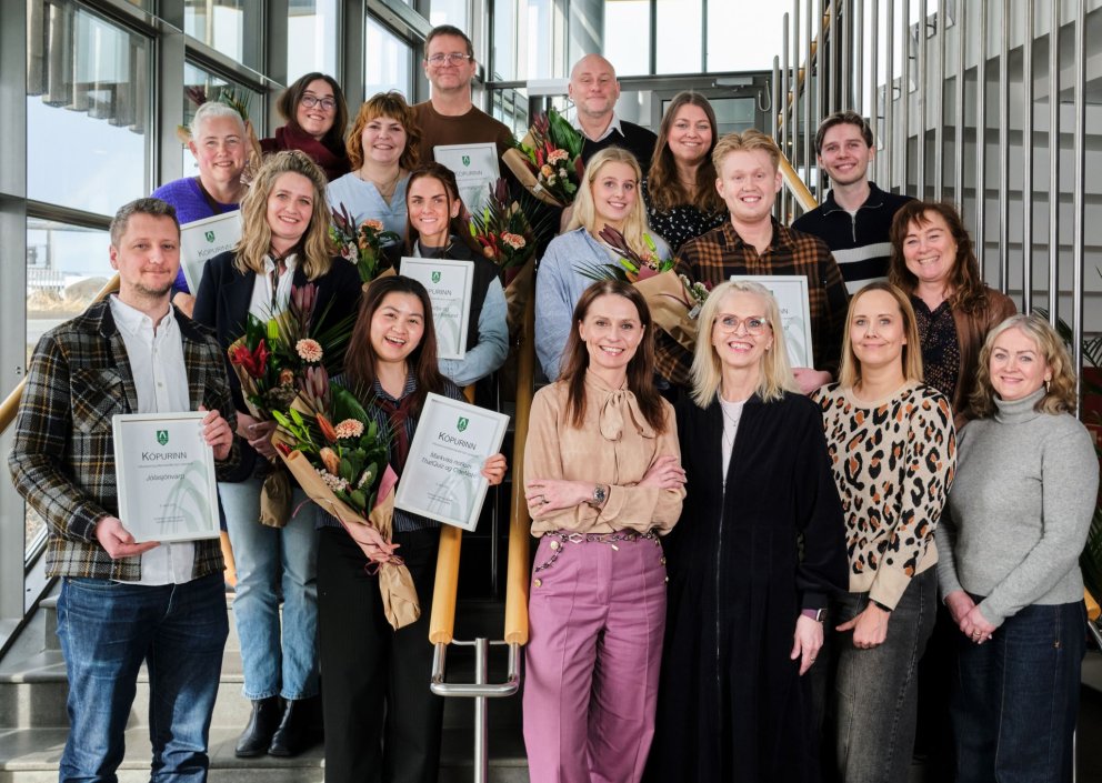 Handhafar Kópsins 2026 ásamt Ásdísi Kristjánsdóttur bæjarstjóra og Önnu Birnu Snæbjörnsdóttur sviðs&hellip;