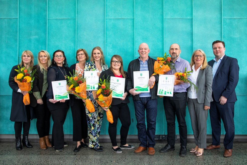 Á mynd frá vinstri: Jóhanna Hjartardóttir, Ragnheiður Eygló Guðmundsdóttir, Ásdís Ólafsdóttir, Guðm…