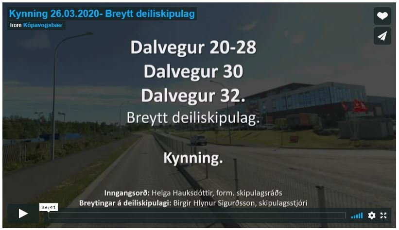 Kynningarfundur um Dalveg 20-28, 30, 32.