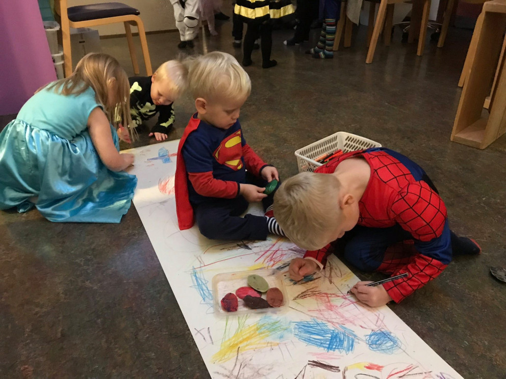 Frá leikskóla í Kópavogi.