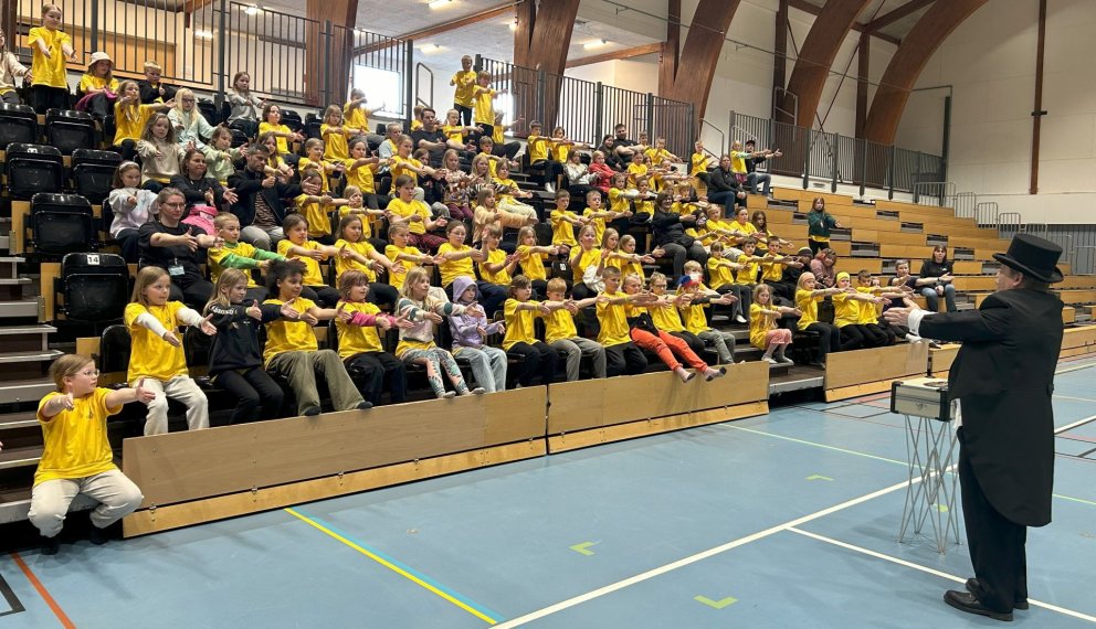 Frá landsmóti skólalúðrasveita sem haldið var í Kópavogi 2024.