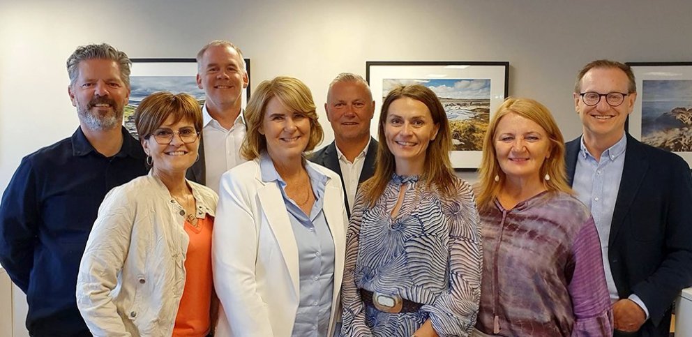 Frá undirritun Loftslagsstefnu höfuðborgarsvæðisins í dag. Frá vinstri: Dagur B. Eggertsson borgars…