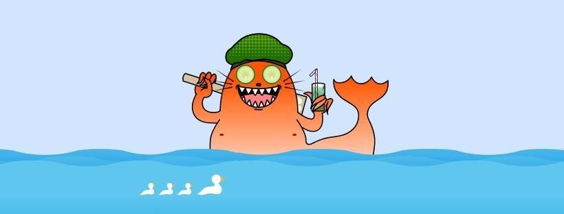 Lúxusskrímslið er mannhæðarhátt skrímsli sem vill leiðbeina jarðarbúum í listinni að slaka og njóta…