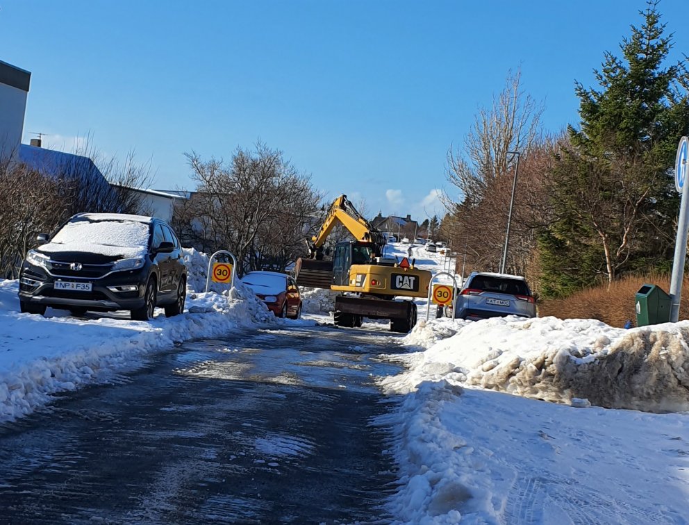 Aðstæður eru víða erfiðar sem sjá má.