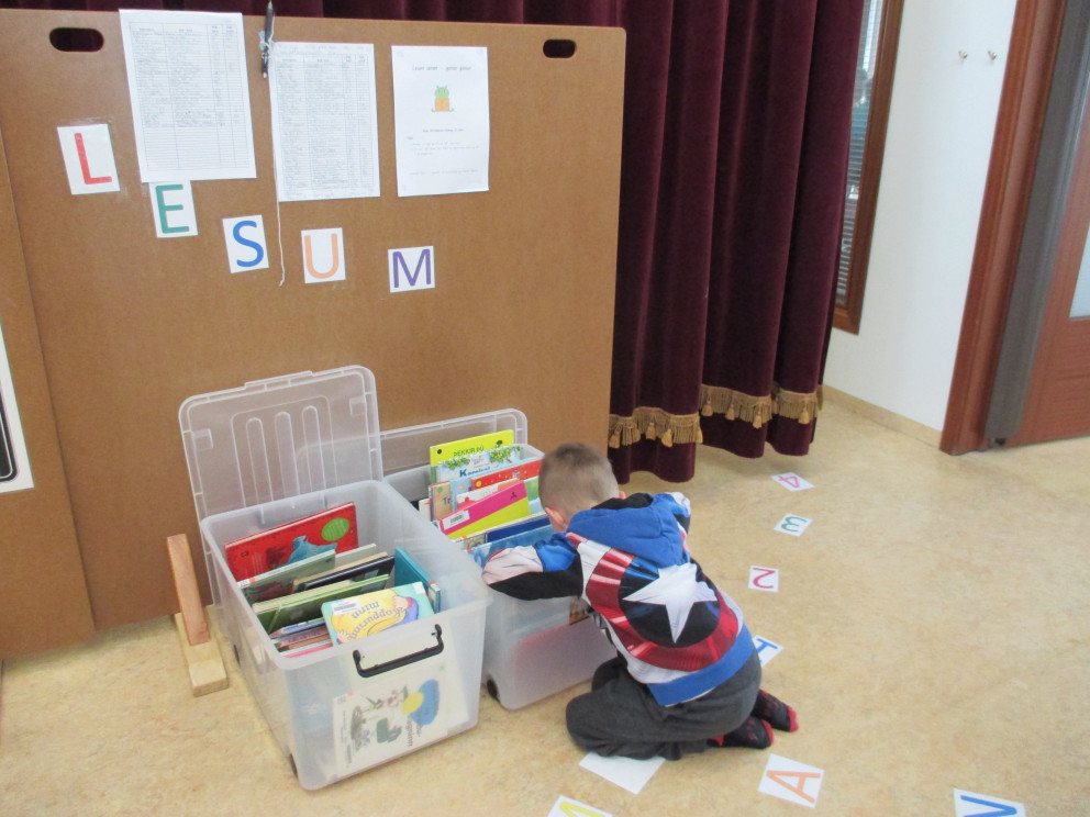 Á leikskólanum Núpi í Kópavogi.