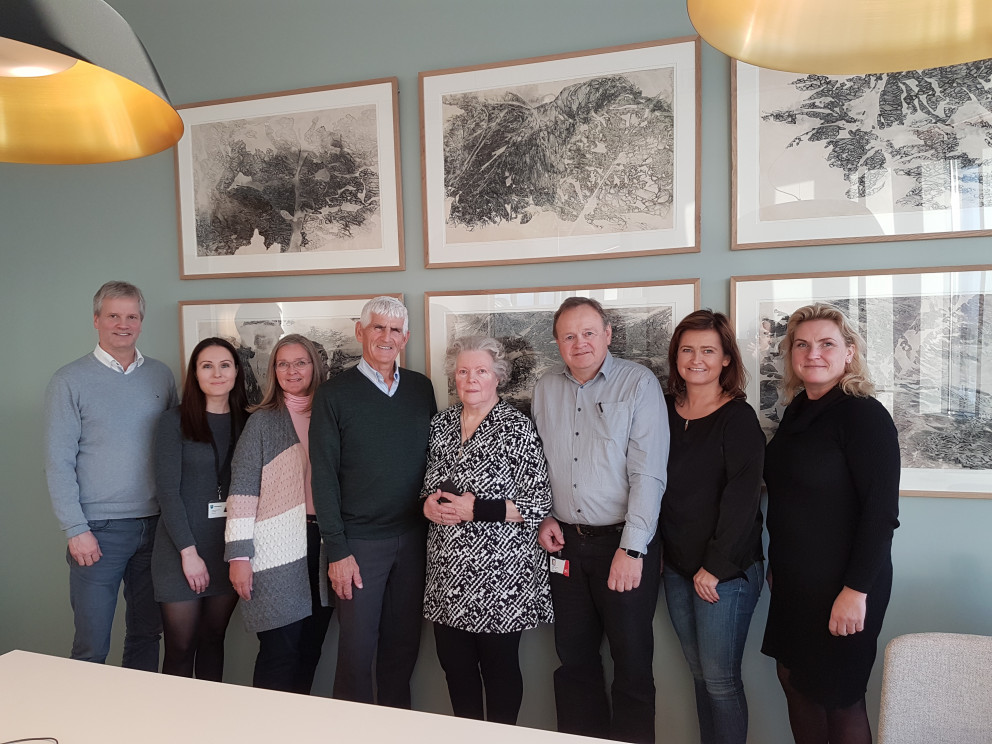 Á myndinni eru frá vinstri Pétur Hrafn Sigurðsson, Amanda K. Ólafsdóttir, Þórdís Guðrún Bjarnadótti…