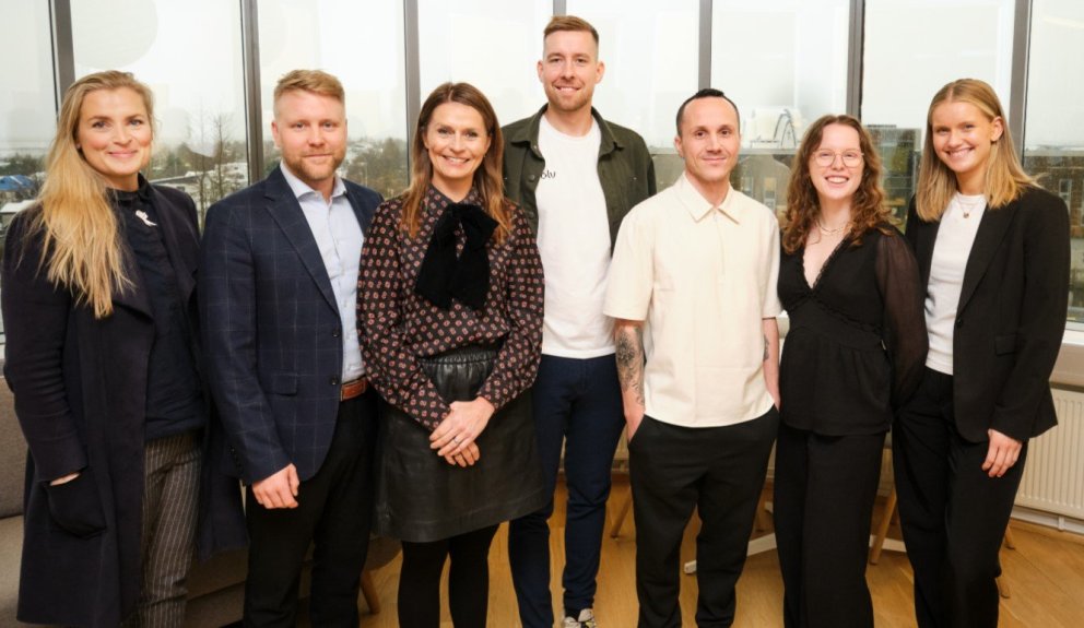 Frá vinstri: Védís Hervör Árnadóttir, umbóta- og þróunarstjóri, Jakob Sindri Þórsson, teymisstjóri …