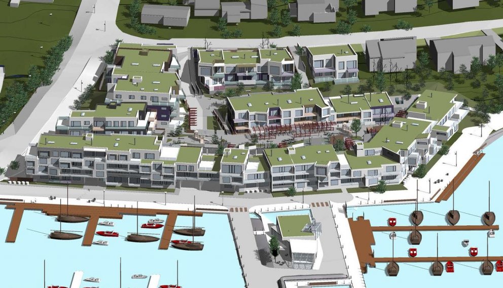 Reiturinn er við höfnina á Kársnesi.