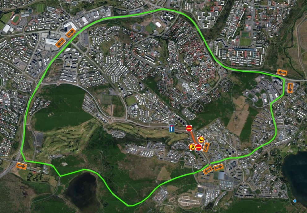 Hjáleið um Breiðholtsbraut eða Elliðavatnsveg (Flóttamannaleið) á meðan framkvæmdum stendur.