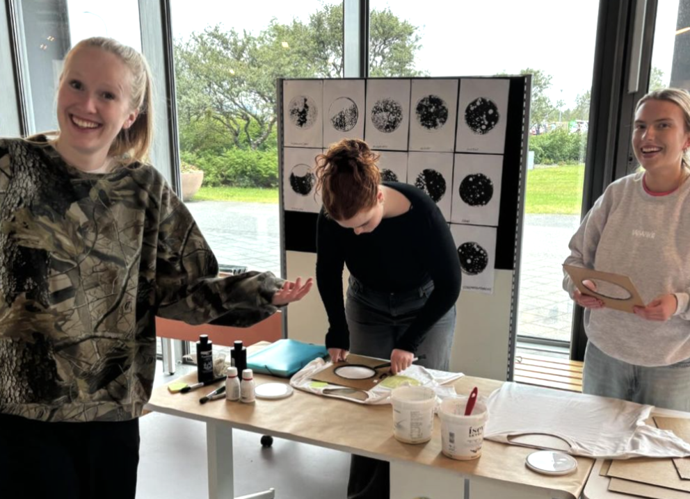 Verkefni Bacterial Girls snýst um að taka bakteríusýni af mörgum af helstu kennileitum Kópavogs og …